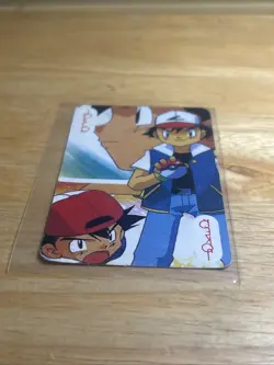 Pokemon Joker Trading Card Ash & Pikachu NM Condition Vintage - Image 3