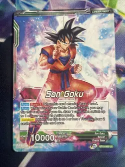 Son Goku Ferocious Strike - Dragon Ball Z Metal Gold Etched Art Trading Card Tc1 - Image 2