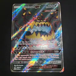 Guzzlord GX 105/111 Crimson Invasion NM Full Art Ultra Rare Pokemon Card - Image 1