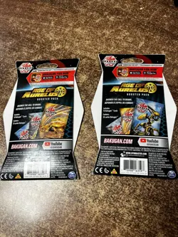 2x Sleeved BAKUGAN Battle Planet AGE OF AURELUS BOOSTER PACK (10 BAKUGAN CARDS) - Image 2