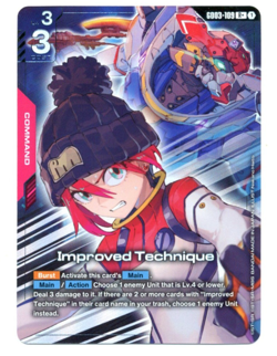 Improved Technique R + GD03-109 Gundam Card Game English Steel Requiem - Image 1