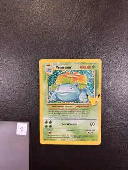 Pokemon TCG Celebrations Venusaur Holo Rare Card #15/102 Classic Collection - Image 1