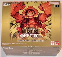 ONE PIECE CARD GAME BOOSTER BOX SEALED PRB-01 THE BEST ENGLISH 20 PACKS MINT - Image 1