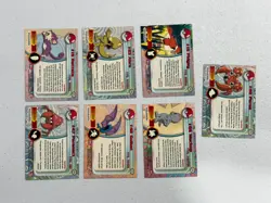 LOT OF 7 POKEMON CARDS TOPPS RED LABEL PIDGEY PARAS ABRA MACHOP MP-DMG - Image 2