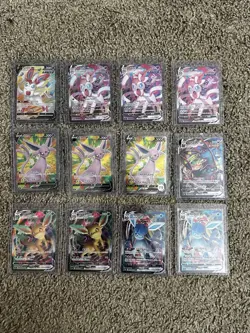 Pokemon Eeveelution Card Lot Espeon Sylveon Umbreon Leafeon Glaceon - Image 1