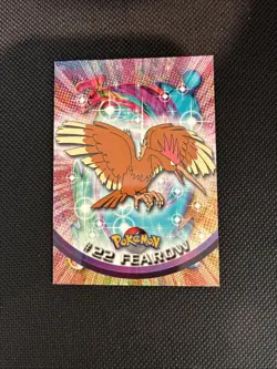Fearow #22 Topps TV Animation Edition Series 1 Pokemon Card Red Topps Logo HP - Image 1