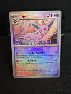 Pokemon TCG Prismatic Evolutions Espeon Card 033/131 Pokeball - Image 1