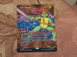 MTG Borderless Leo's Katana (Sword of Sinew and Steel) x1 Mythic TMNT NM Low S&H - Image 1