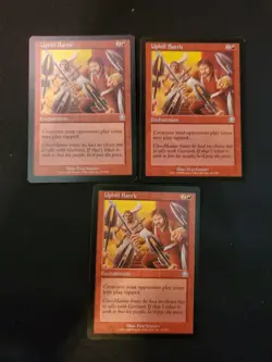 3x Uphill Battle Mercadian Masques NM MTG Magic The Gathering Tcg See Pics - Image 1