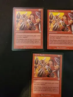 3x Uphill Battle Mercadian Masques NM MTG Magic The Gathering Tcg See Pics - Image 2