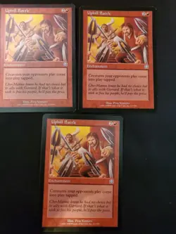 3x Uphill Battle Mercadian Masques NM MTG Magic The Gathering Tcg See Pics - Image 3