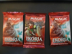 3x MTG Ikoria: Lair of Behemoths Draft Booster Packs – Sealed – Charity - Image 1
