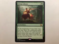 MTG Commander Collection Green SYLVAN LIBRARY NM (0176) Graded Power - Image 1