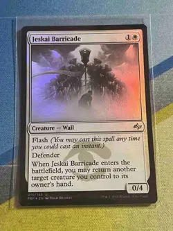 Magic the Gathering MTG Fate Reforged JESKAI BARRICADE Foil - Image 1