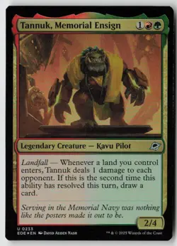 Tannuk, Memorial Ensign Edge of Eternities (233) Foil - MTG - Image 1