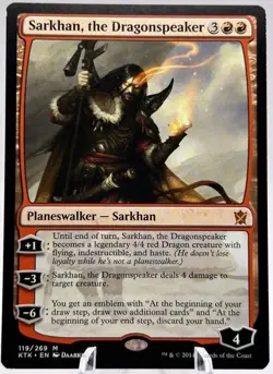 MTG 1x Sarkhan, the Dragonspeaker ~ NM Mythic from Khans of Tarkir - Image 1