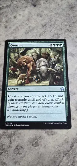 Overrun Foundations Regular Sorcery Uncommon MTG NM - Image 1