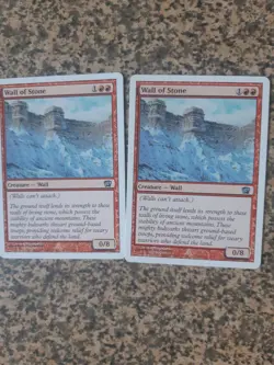 MTG 2 x Wall of Stone - MTG core set 8th edition - Image 1