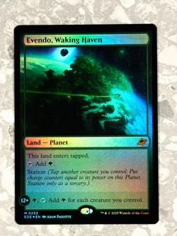 Evendo, Waking Haven 253 FOIL MTG Edge of Eternities NM X1 - Image 1
