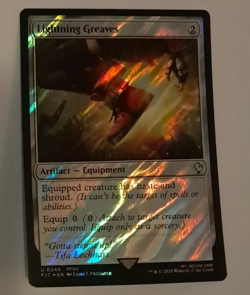 Lightning Greaves Surge FOIL NM FINAL FANTASY VII FFVII Magic the Gathering MTG - Image 1