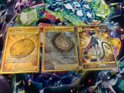 Pokemon card lot 3 gold cards - Image 1