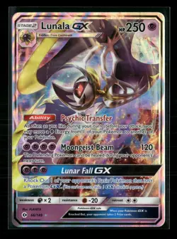 Pokemon TCG - Lunala GX 66/149 - Sun & Moon Base Set - Image 1