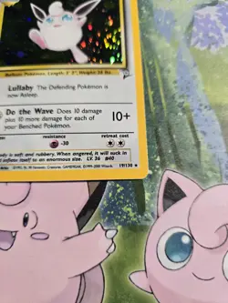NM Wigglytuff Holo 19/130 Base Set 2 Pokemon Card - Image 2