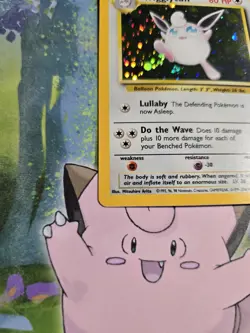 NM Wigglytuff Holo 19/130 Base Set 2 Pokemon Card - Image 3