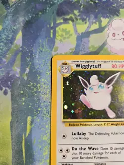 NM Wigglytuff Holo 19/130 Base Set 2 Pokemon Card - Image 4