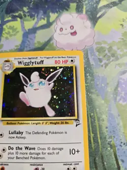 NM Wigglytuff Holo 19/130 Base Set 2 Pokemon Card - Image 5