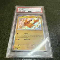 Pokemon TCG Shiny Pikachu Paldean Fates Holo Card 131/091 PSA 9 - Image 1
