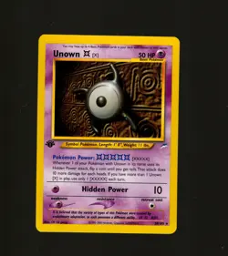 Unown [X] 30/105 Pokemon TCG 1st Edition Neo Destiny NM Vintage 2002 Card - Image 1