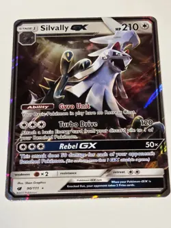 Silvally GX 90/111 S&M Crimson Invasion Holo Ultra Rare Pokemon Card 2017 - Image 2