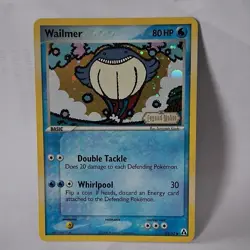 Pokemon Wailmer Legend Maker 69/92 Holo Basic Water 80 HP Card - Image 1