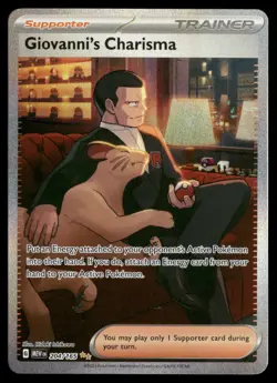 Giovanni's Charisma - SV: Scarlet & Violet 151 204/165 Pokemon TCG - Image 1