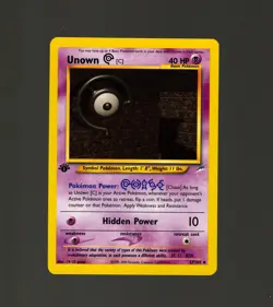 1st Edition Unown C 57/105 - Neo Destiny - Near Mint Pokemon TCG Vintage 2002 - Image 1