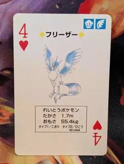 Articuno 4 of Hearts Green Venusaur Deck Playing Poker Card Pokemon - Image 1
