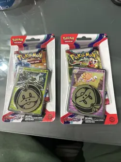 Pokemon TCG - Scarlet & Violet Base Set Espathra Spidops Checklane Blister Packs - Image 1