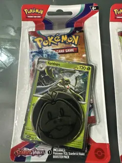 Pokemon TCG - Scarlet & Violet Base Set Espathra Spidops Checklane Blister Packs - Image 2