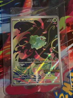 Pokemon Bulbasaur 133/132 Illustration Rare Holo Mega Evolution TCG sealed - Image 1