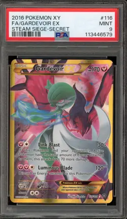 Pokemon Gardevoir EX XY Steam Siege Secret Rare #116 PSA 9 Mint - Image 1