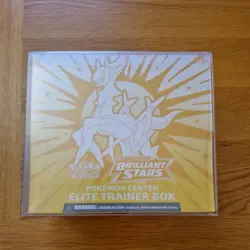 Pokemon TCG: Brilliant Stars Pokemon Center Elite Trainer Box Sealed With Case - Image 1