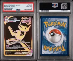 Pokemon TCG Mew VMAX Lost Origin TG30/TG30 PSA 10 - Image 3