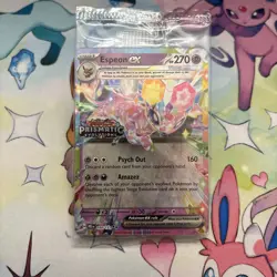 ESPEON EX 034/131 POKEMON PRISMATIC EVOLUTION STAMPED PROMO SEALED SURPRISE BOX - Image 1