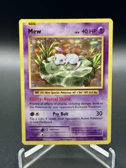 Pokemon TCG Mew 53/108 XY Evolutions Holo Rare Heavily Played - Image 1