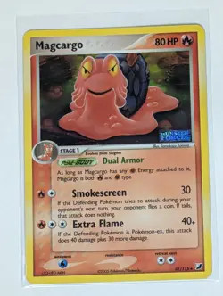 Magcargo 20/107 Deoxys Reverse Holo front/back image pokemone tcg - Image 1