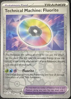 Technical Machine: Fluorite 188/191 Sv08: Surging Sparks Reverse Holo - Pokemon - Image 1