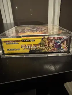 Pokemon Japanese WILD FORCE SEALED Booster Box with Acrylic Case - Image 3