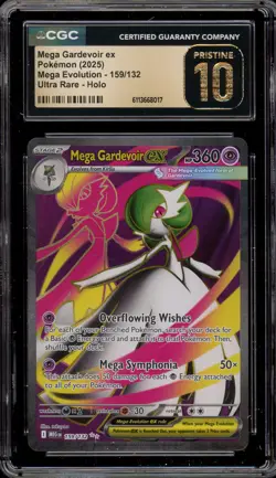 Pokemon Mega Gardevoir ex Mage Evolution Ultra Rare #159 CGC 10 Pristine - Image 1