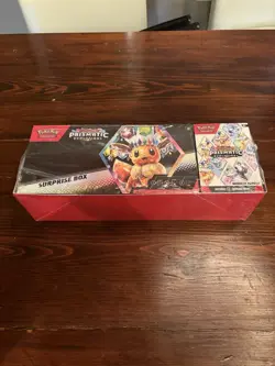 Pokemon TCG Prismatic Evolutions Surprise Box & Booster Bundle 2 Pack Sealed - Image 2